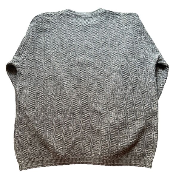 Vintage Consensus Sportswear Men’s L Hand Framed Grandpa Pullover Sweater USA 90 - Picture 3 of 5